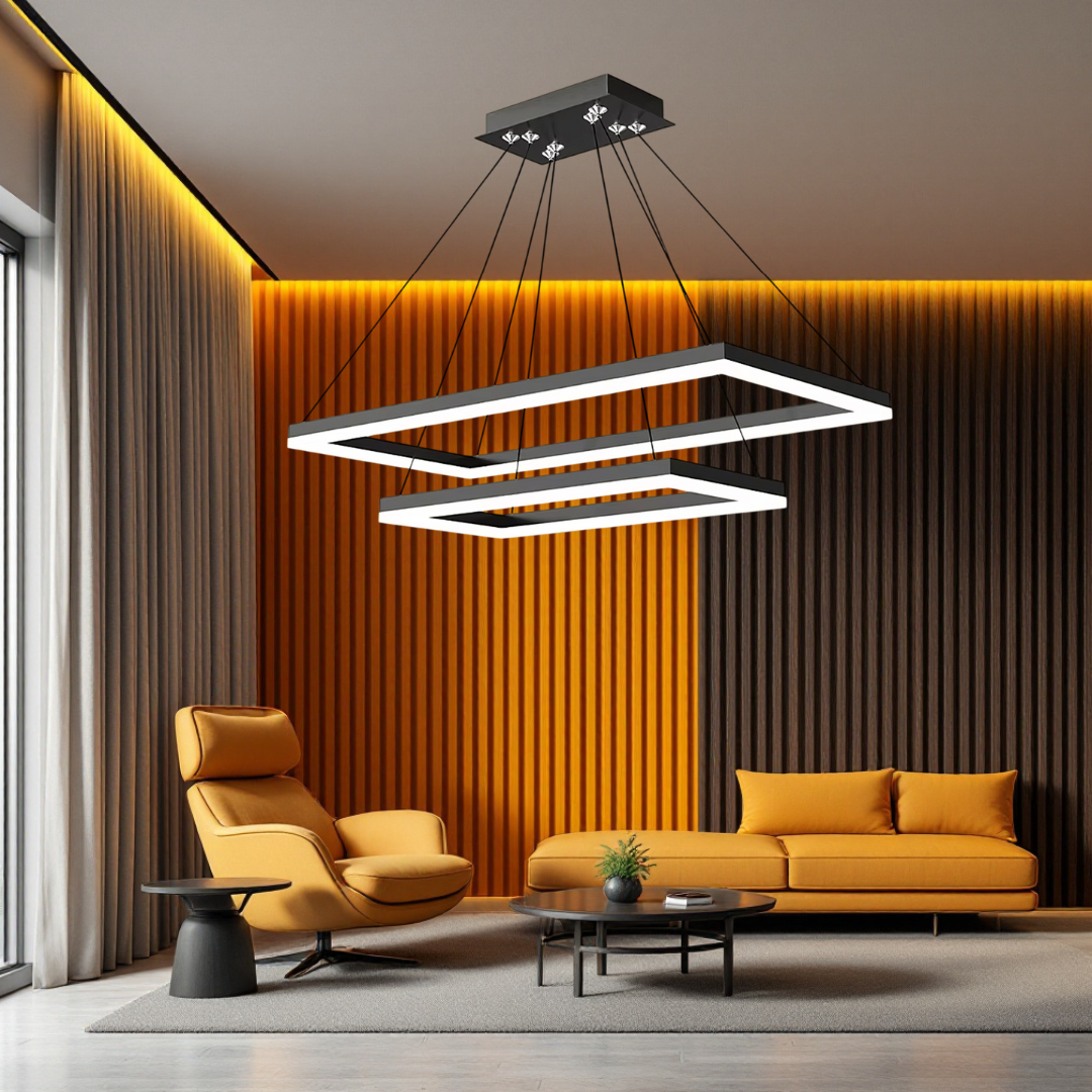 Lustra LED Suspendata Black GlowFix NEAGRA / SUSPENDATE / 120CM Lighting Fixtures