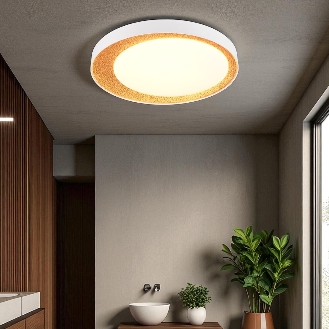 Lustra LED ALETA Gold CIRCLE DESIGN / AURIE / 45CM CEILING LIGHT
