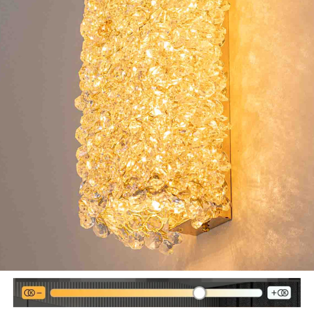 Aplica LED 21W Crystal Elegance CRISTAL / APLICA PERETE / TAVAN / CHROME Wall Light Fixtures