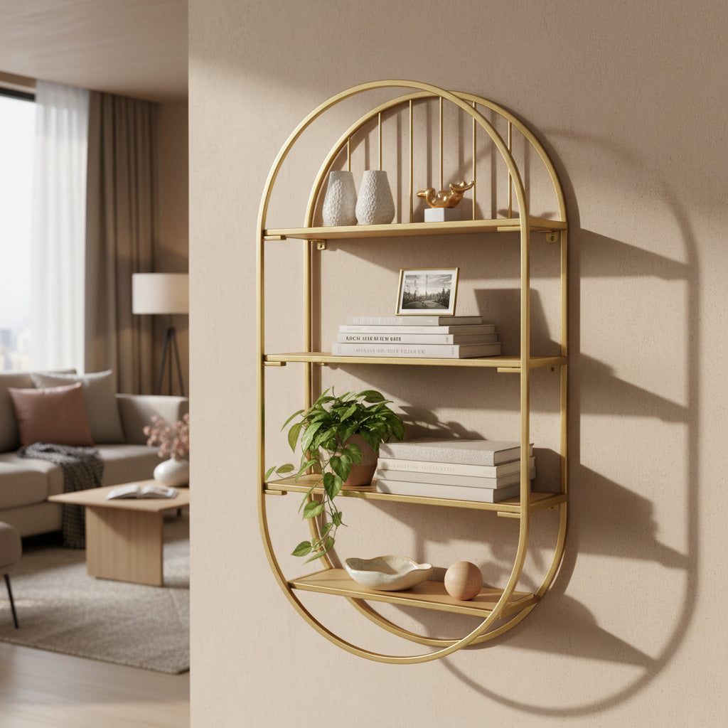 Raft Decorativ Suspendat Brass Armonia Golden 102CM