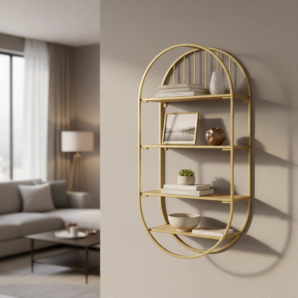 Raft Decorativ Suspendat Brass Armonia Golden 102CM