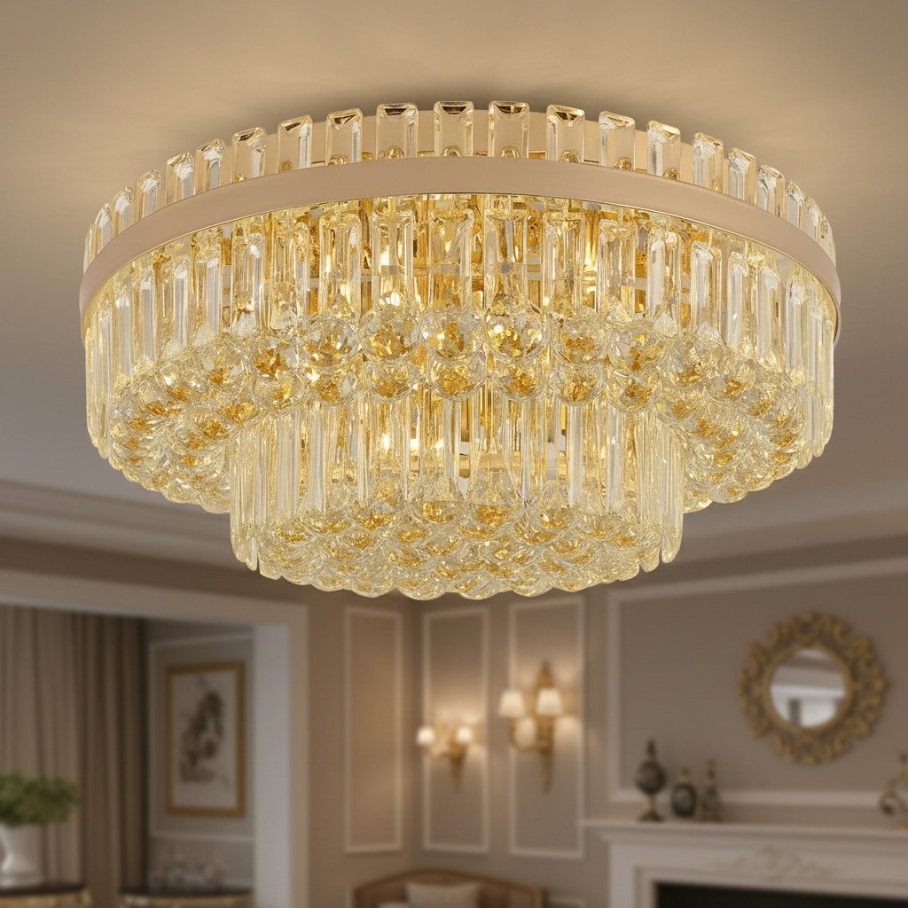 Candelabru Cristal Aplicat Luminaris Regal 60CM