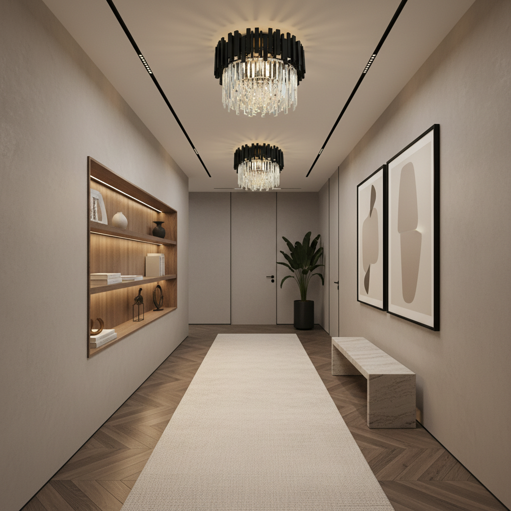 Candelabru Cristal Aplicat Black Widow Luxury 30CM