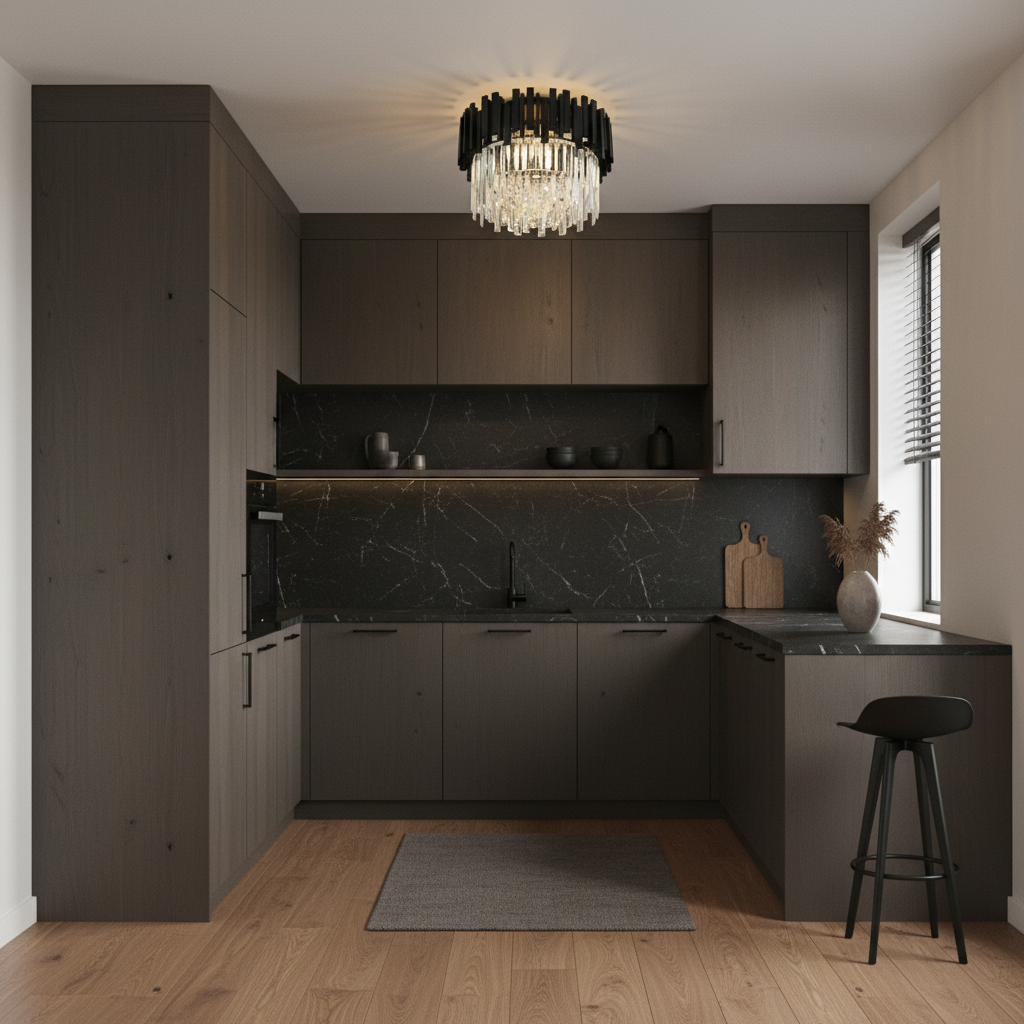 Candelabru Cristal Aplicat Black Widow Luxury 30CM