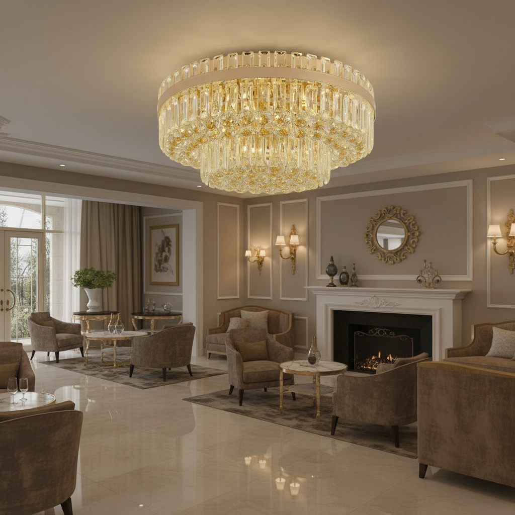 Candelabru Cristal Aplicat Luminaris Regal 80CM