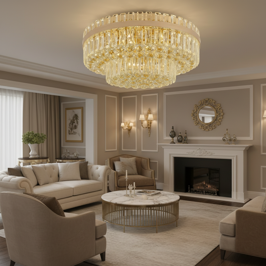 Candelabru Cristal Aplicat Luminaris Regal 80CM