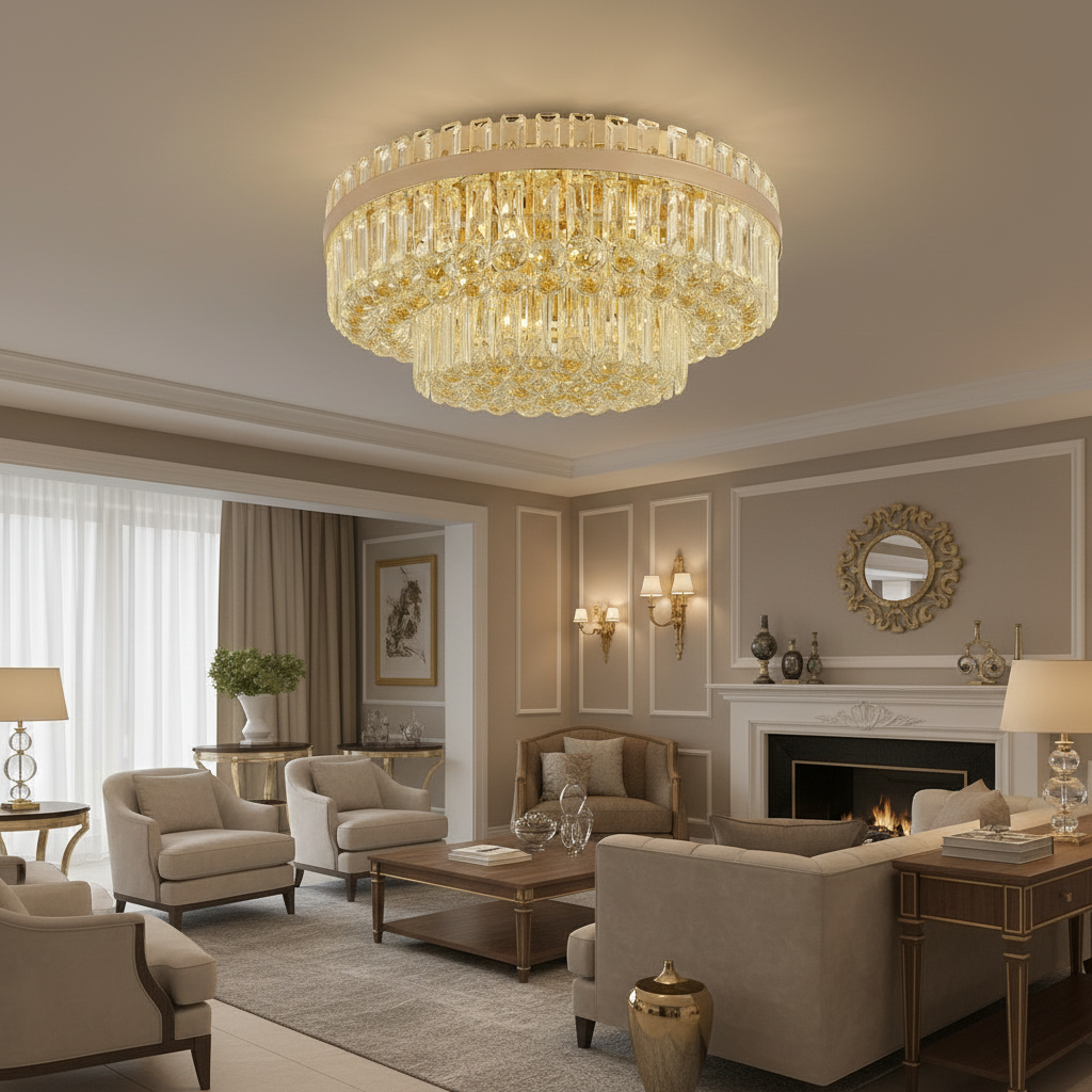 Candelabru Cristal Aplicat Luminaris Regal 80CM