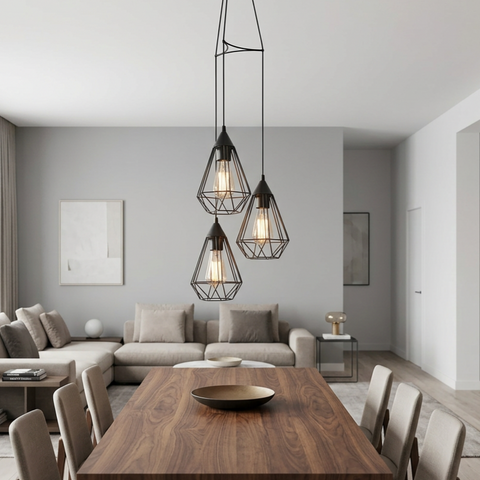 Lustra Suspendata Tarbes Black 3xE27 Eglo Resigilat R2