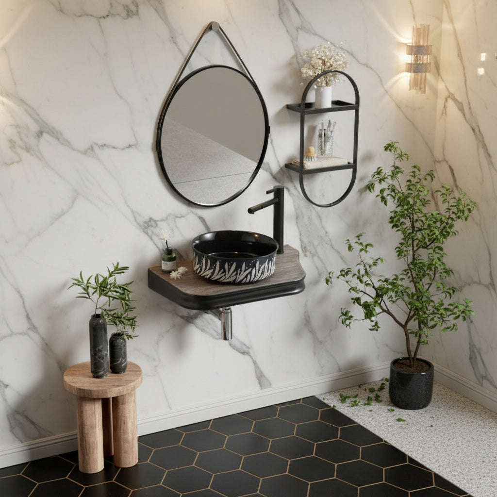 Lavoar + Blat Premium Line Genom 65.5X37CM