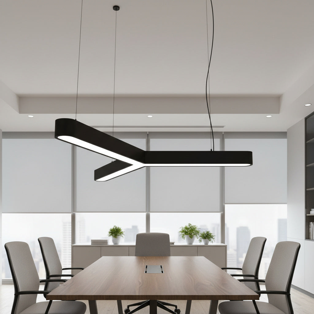 Lustra LED TriCore Slim Negru Mat 100W RGB