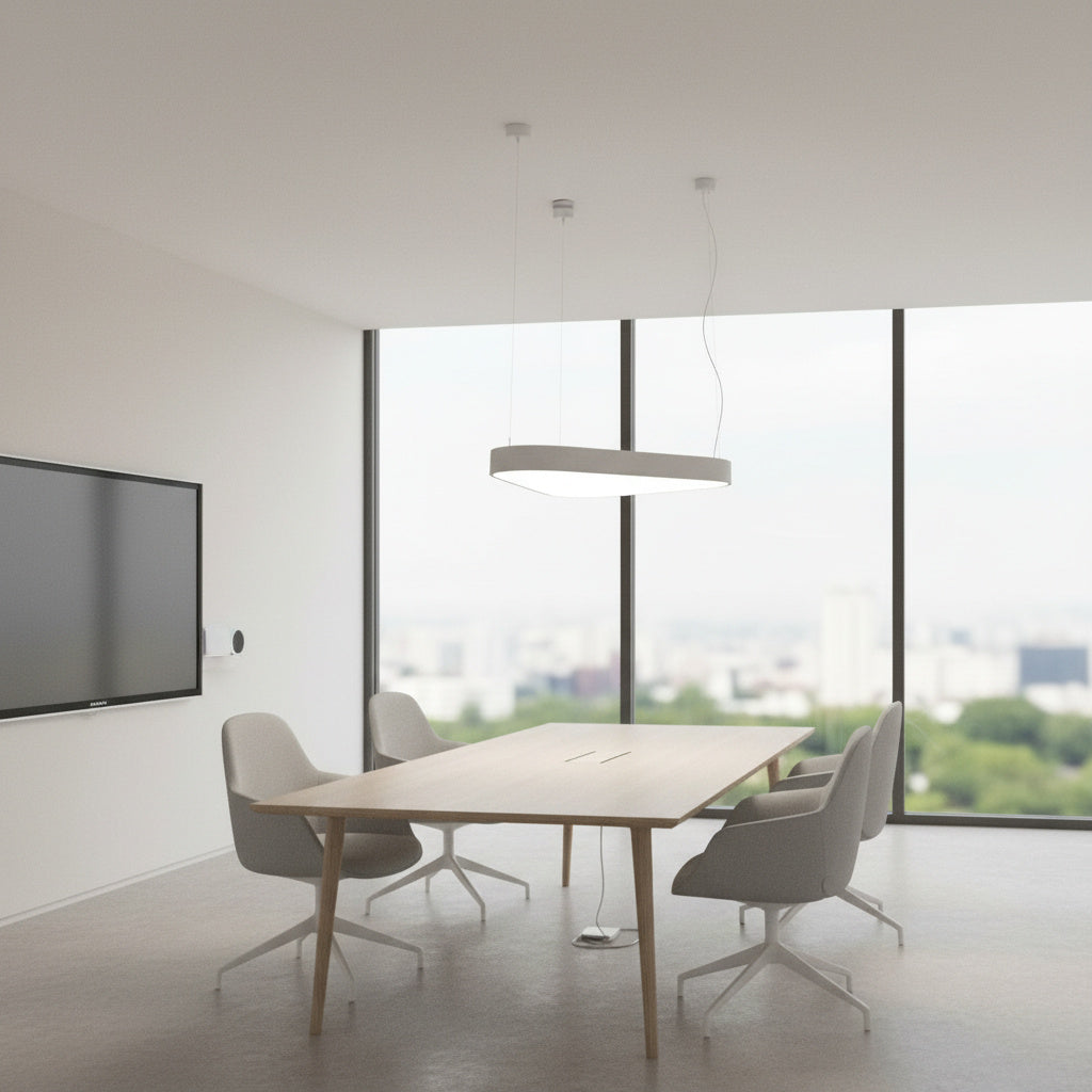 Lustra LED Solid TriLine Alb Mat 115W CCT