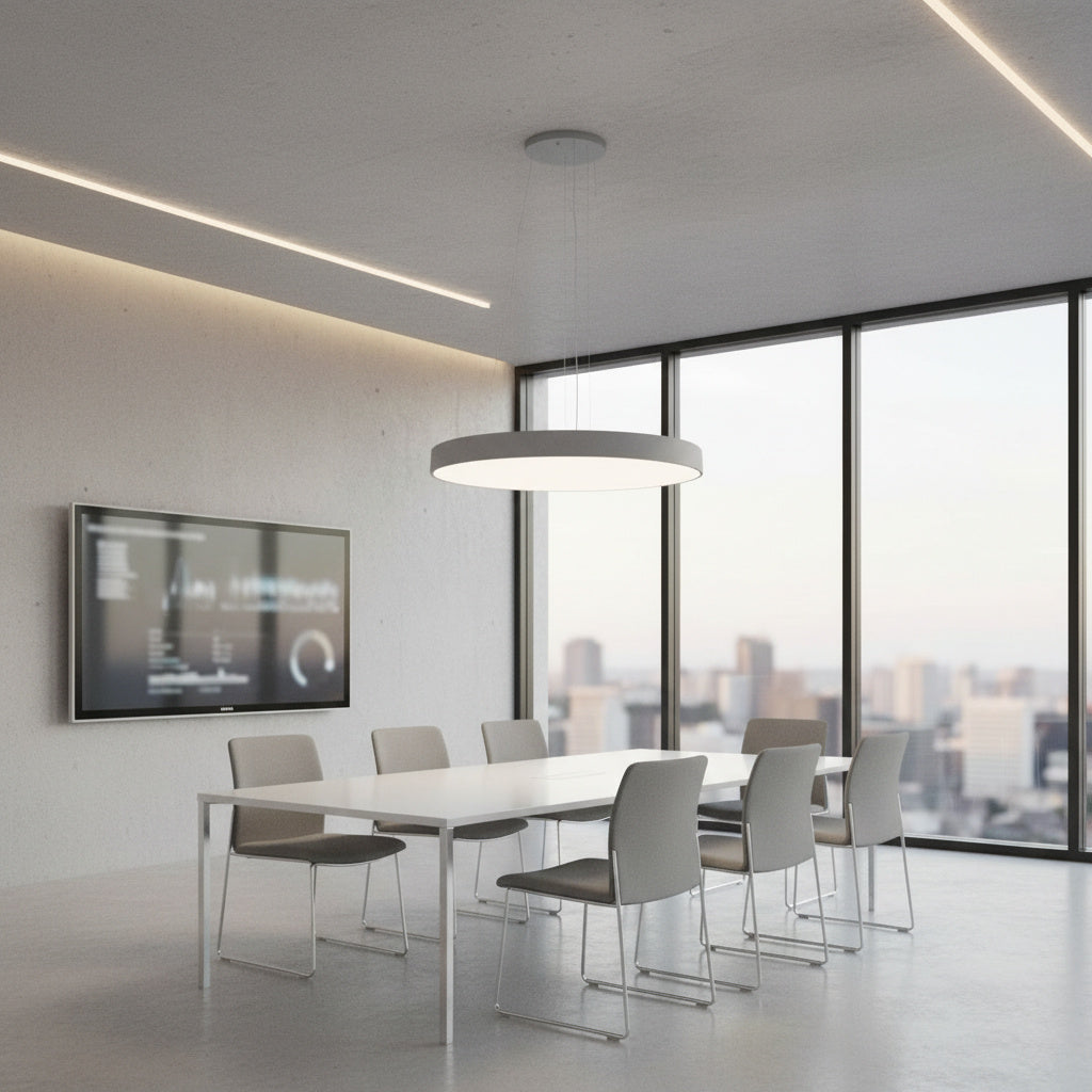 Lustra LED NeoCircle Circle Alb Mat 105W CCT