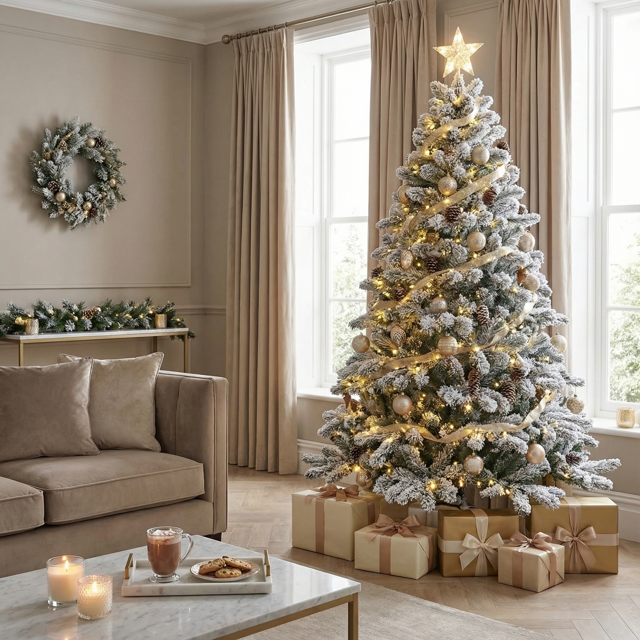 Brad Artificial de Craciun 180cm 495Ramuri Nins Himalaya Snow