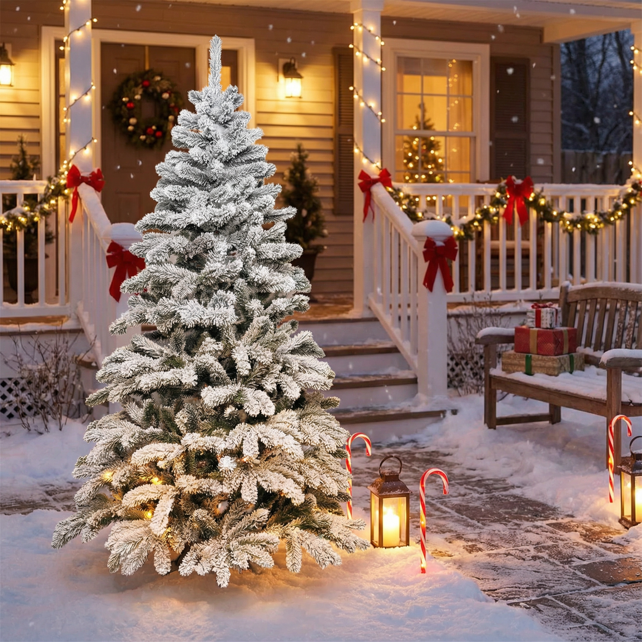 Brad Artificial de Craciun 180cm 495Ramuri Nins Himalaya Snow