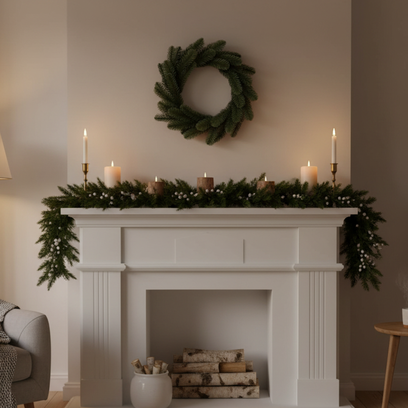 Coronita Artificiala De Craciun Alpin Ø40CM