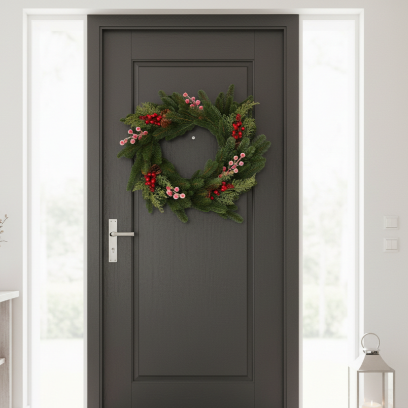 Coronita Artificiala De Craciun Barocco Multicolor Ø40CM