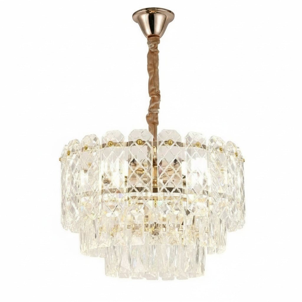 Candelabru Cristal ELARA Gold ⌀40CM