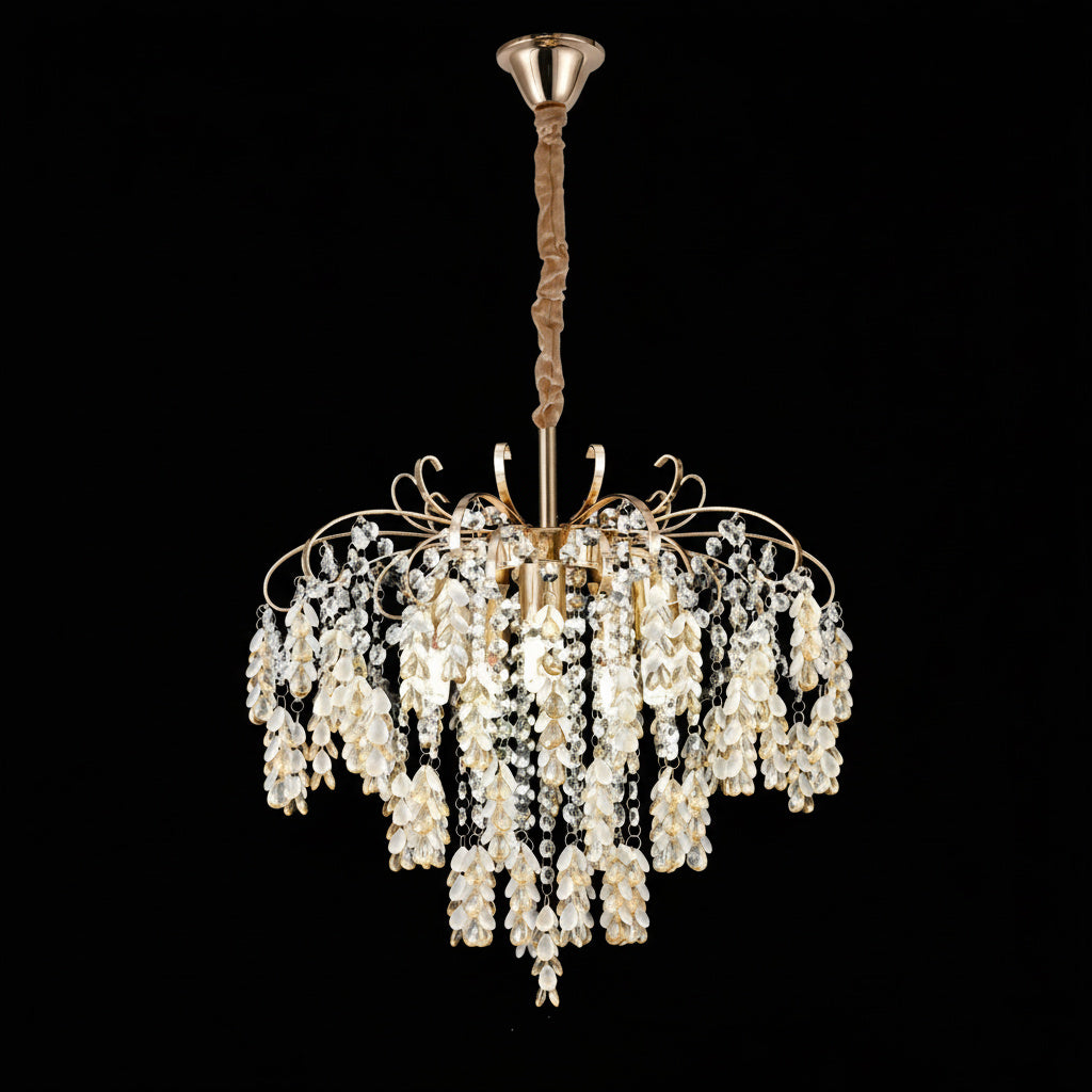 Candelabru Cristal MONCELO Gold ⌀50cm