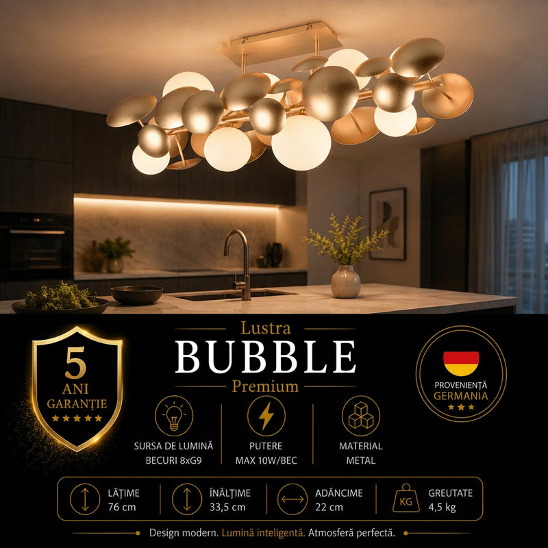 Lustra Premium Bubble Gold 8xG9
