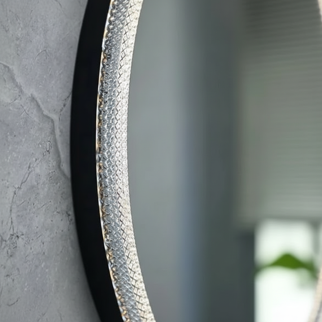 Oglinda LED LIMENA 80CM Functie Dezaburire, Ceas, Touch, Senzor Miscare, 3 Lumini