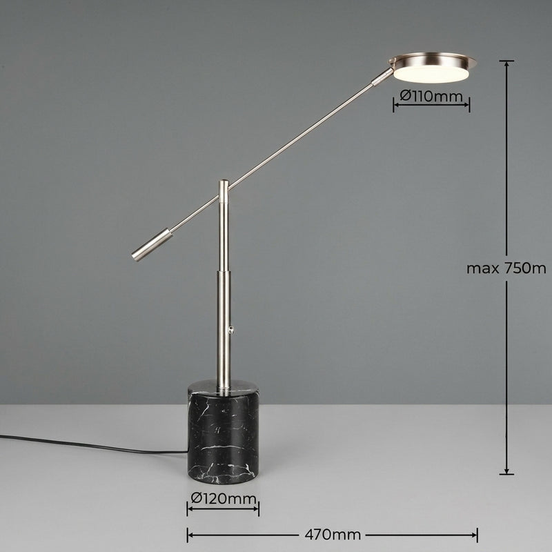 Veioza LED Premium Fiore Silver 65CM