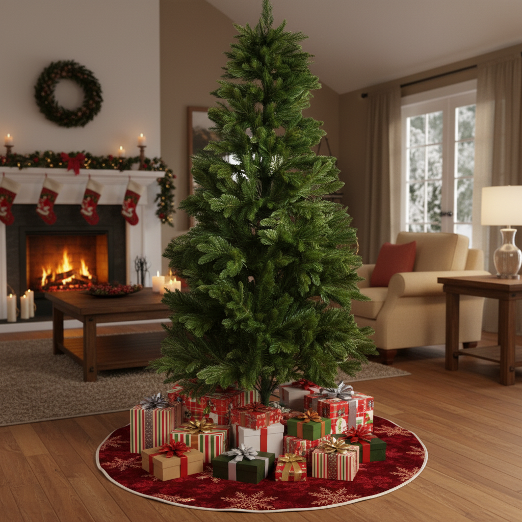 Brad Artificial de Craciun 3D Maxi Premium H250xD130CM