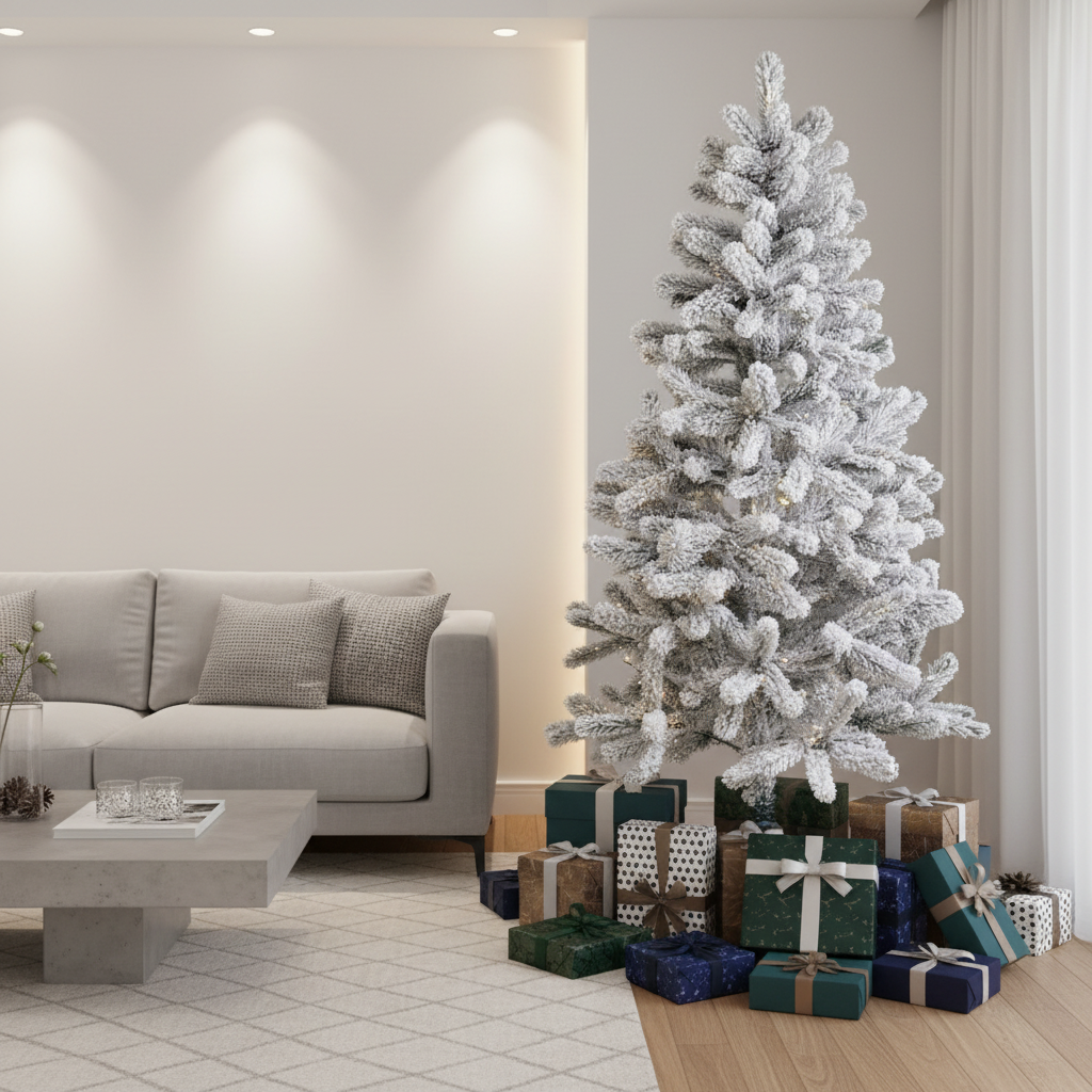 Brad Artificial de Craciun 3D Alpin Snow H150xD85CM