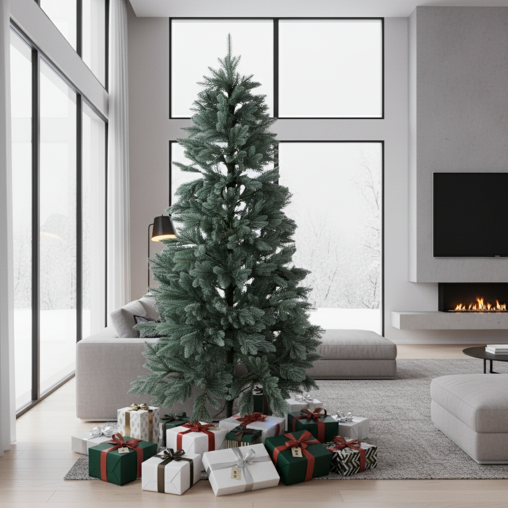 Brad Artificial de Craciun 3D Maxi Premium Blue H220xD120CM