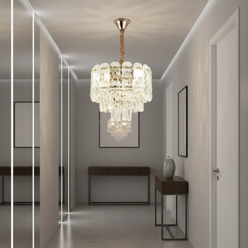 Candelabru Cristal Mini ELARA Gold ⌀30CM