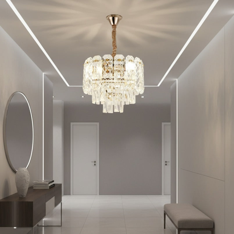 Candelabru Cristal Mini ELARA Gold ⌀30CM