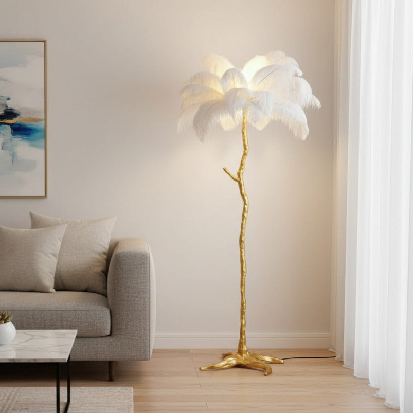 Lampadar Luxury Peacock Gold 165CM