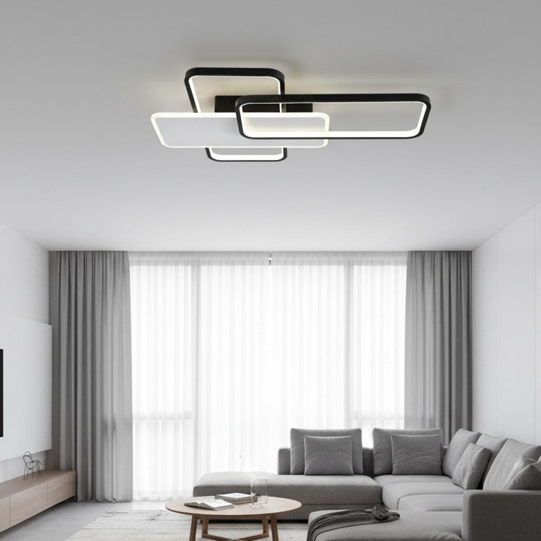 Lustra LED Black & White CLAGO Echivalent 600W Telecomanda