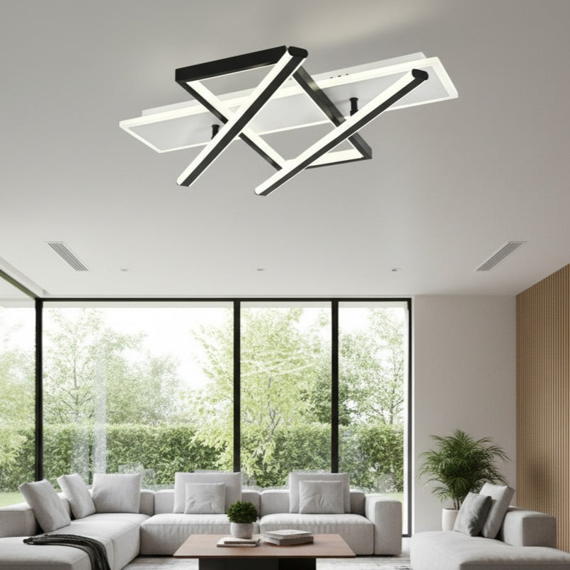 Lustra LED Black & White YOLLA Echivalent 700W Telecomanda