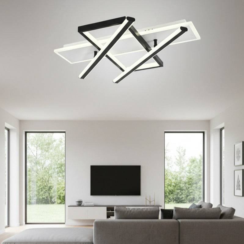 Lustra LED Black & White YOLLA Echivalent 700W Telecomanda