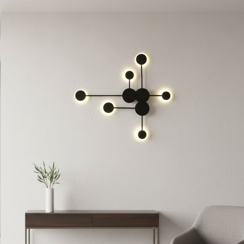 Aplica LED VIEZZA Black Echivalent 350W Telecomanda