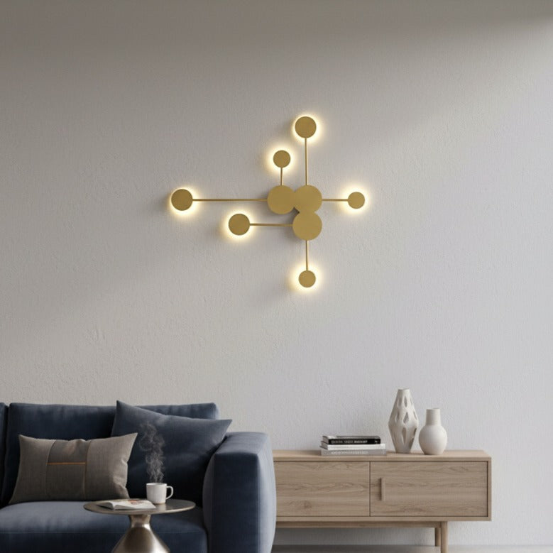 Aplica LED VIEZZA Gold Echivalent 350W Telecomanda