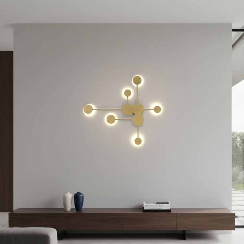 Aplica LED VIEZZA Gold Echivalent 350W Telecomanda