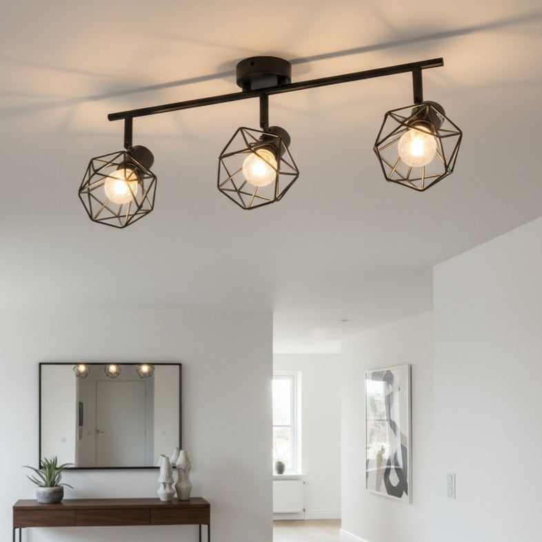 Lustra ONZY Black cu 3 Spoturi