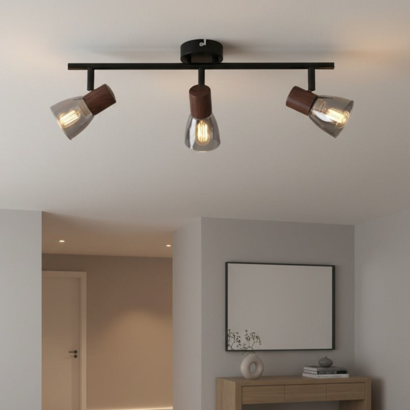 Lustra ZEDY Black cu 3 Spoturi