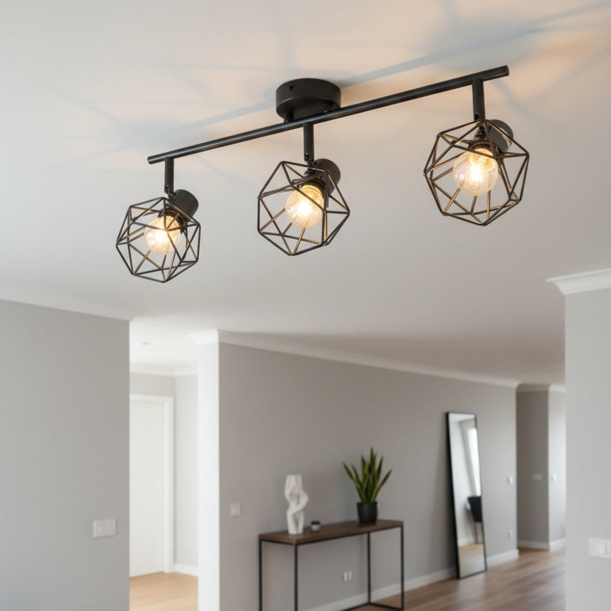 Lustra ONZY Black cu 3 Spoturi