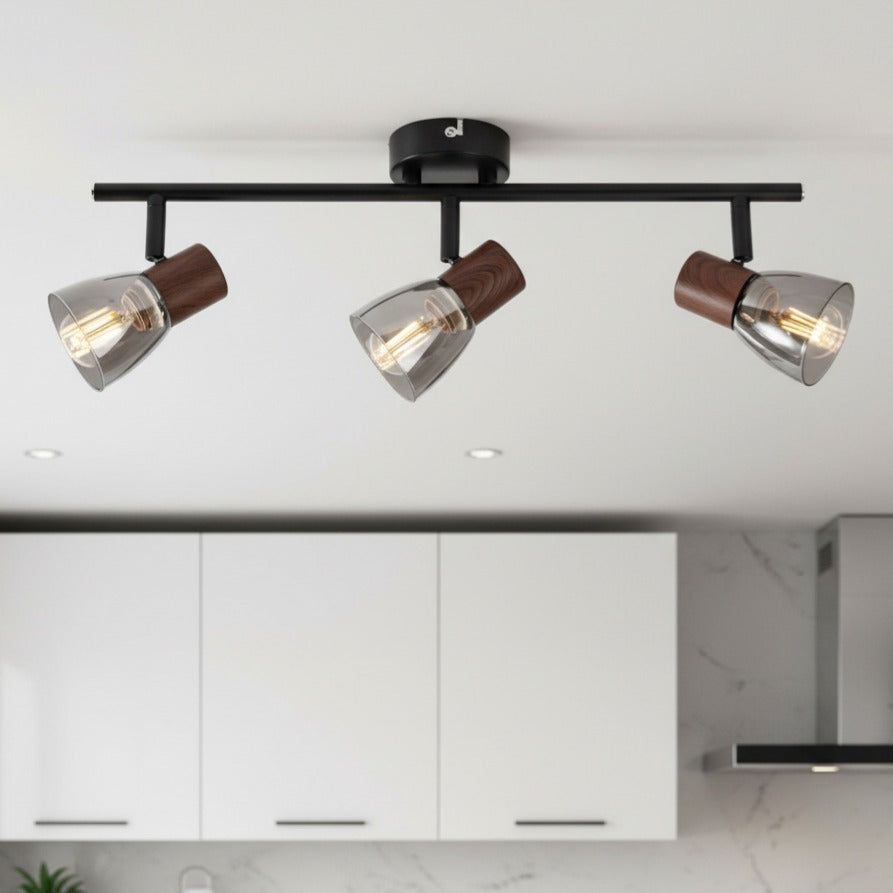 Lustra ZEDY Black cu 3 Spoturi