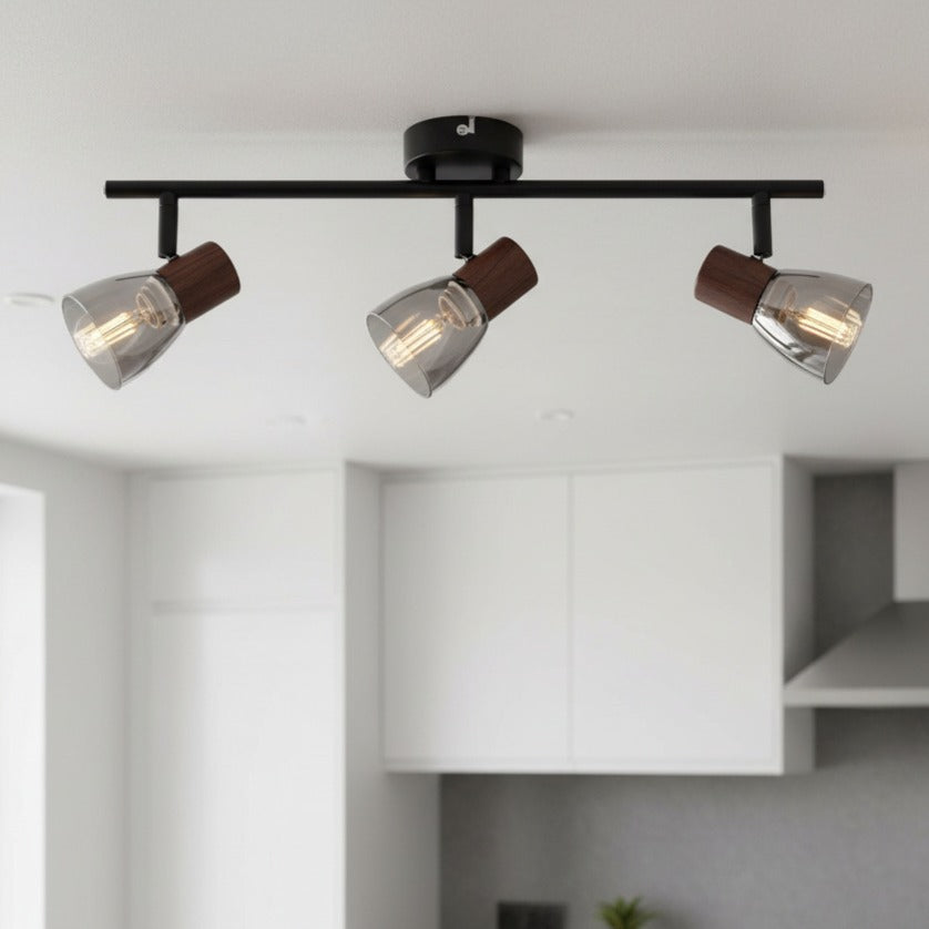 Lustra ZEDY Black cu 3 Spoturi