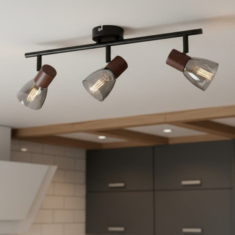 Lustra ZEDY Black cu 3 Spoturi