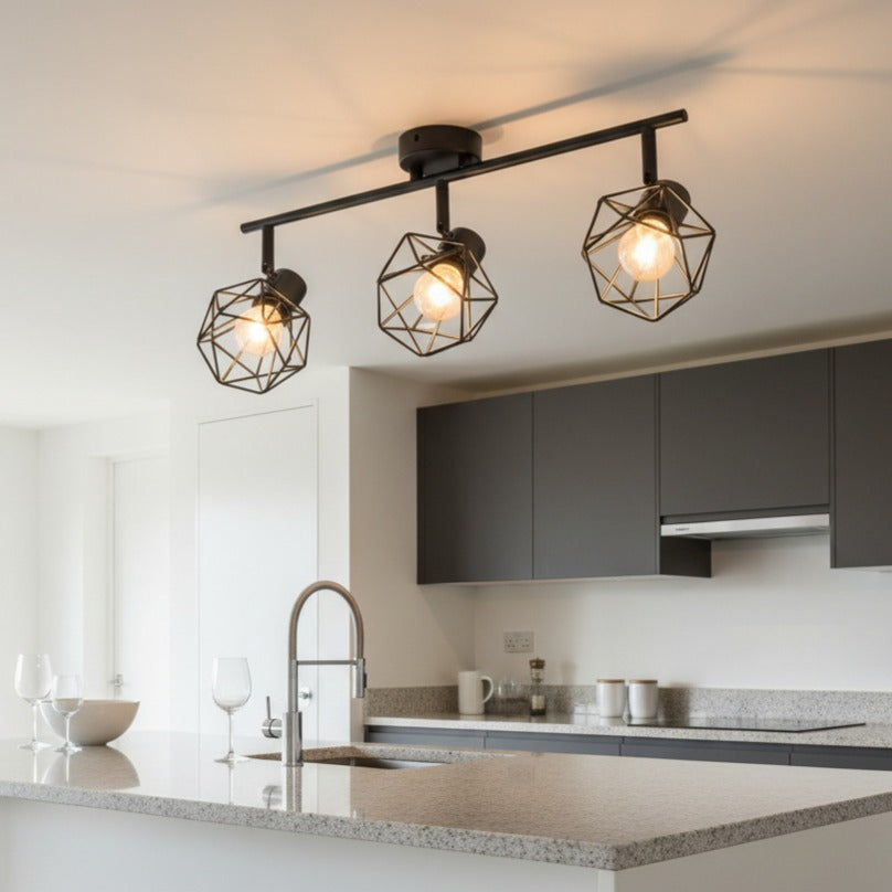 Lustra ONZY Black cu 3 Spoturi