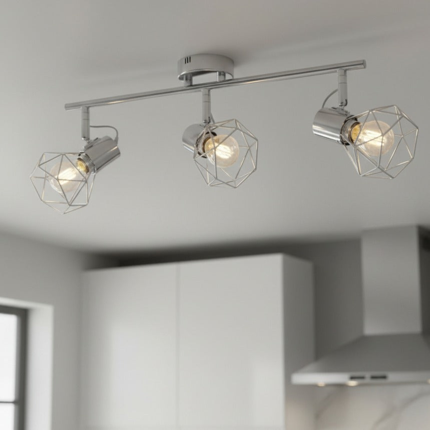 Lustra ONZY Silver cu 3 Spoturi