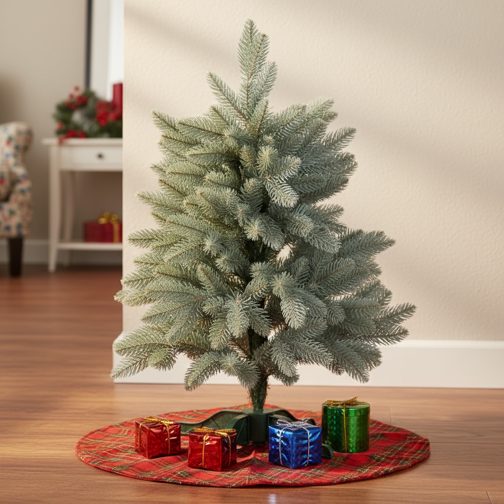 Brad Artificial de Craciun 3D Mini Premium Blue H60xD45CM