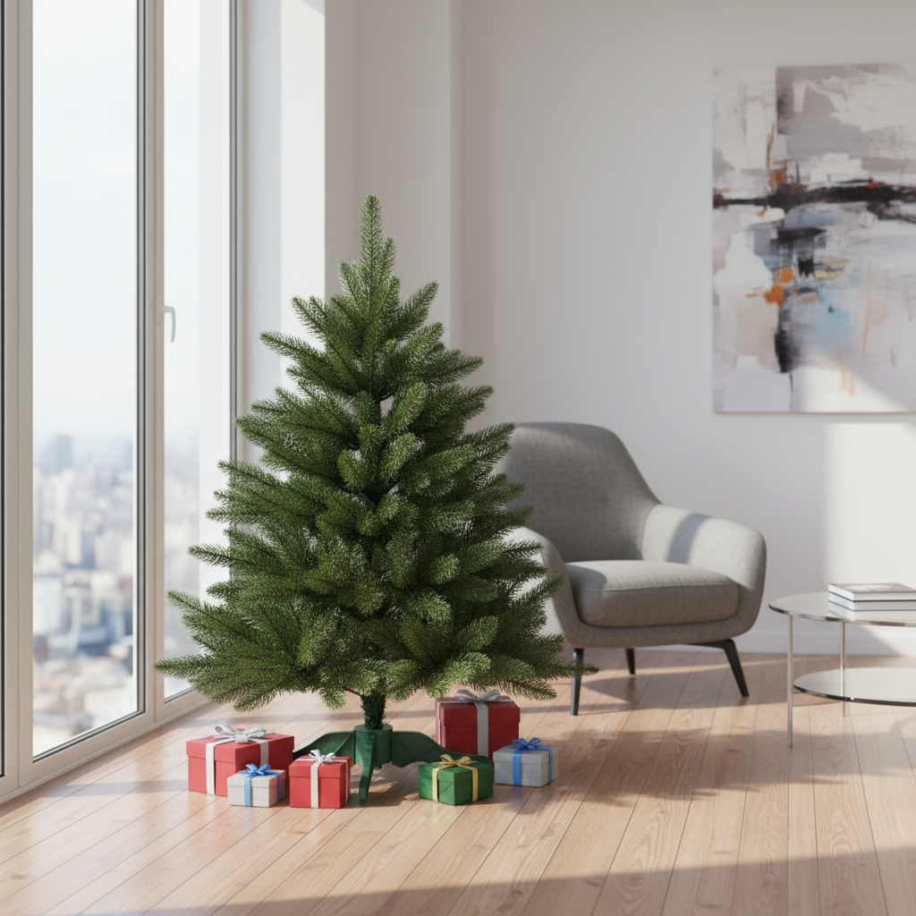 Brad Artificial de Craciun 3D Mini Premium H60xD45CM