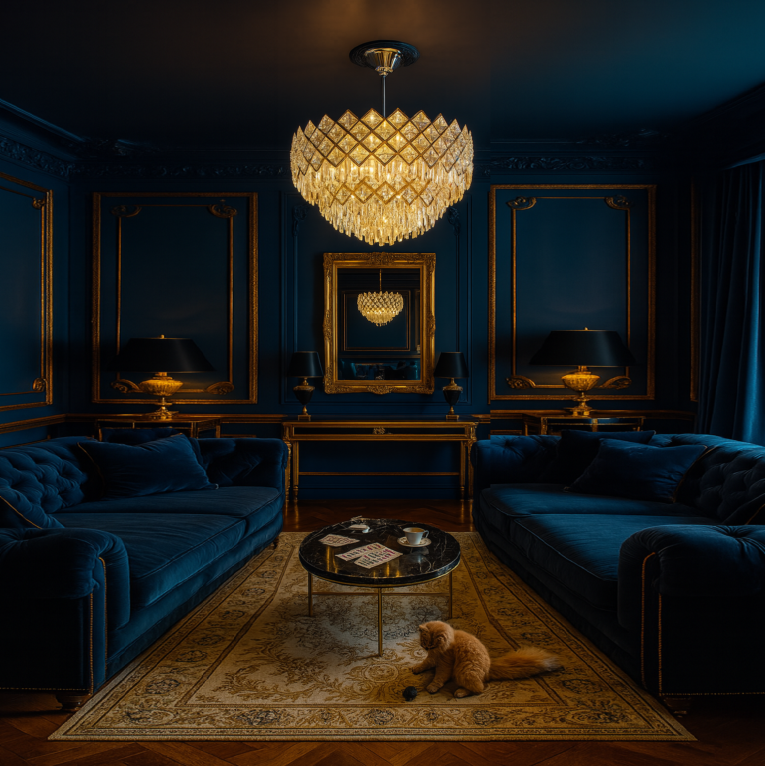 Candelabru Cristal Yanni Silver Deluxe Double Level Chandeliers Crystal