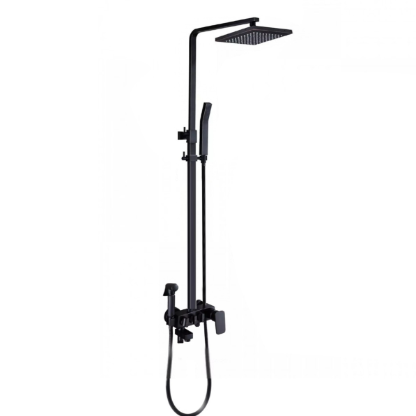 Coloana de Dus Negru Antichizat 4 Functii din Alama Sanitara