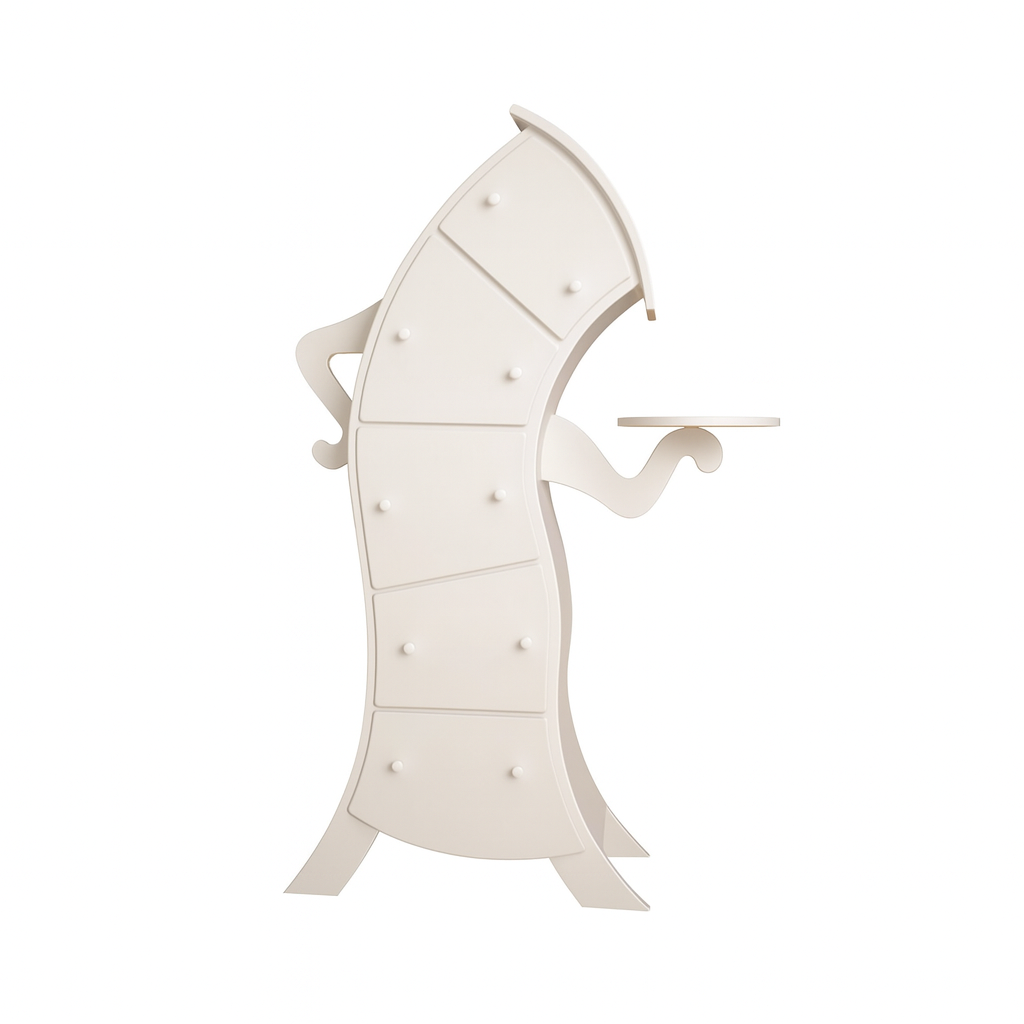 Dulap Artistic din Lemn Alb Belle Madame DULAP / ALB / 140CM nightstand